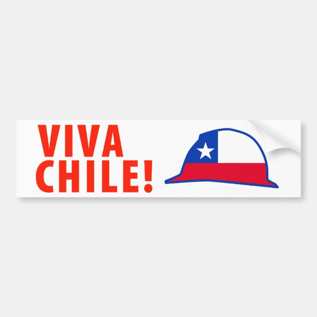 Adesivo Para Carro Viva o Chile! (Frente)