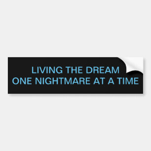 Adesivo Para Carro VIVENDO A VELOCIDADE DO Bumper Sticker