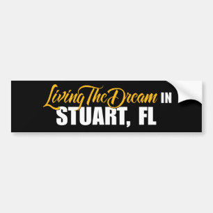 Adesivo Para Carro Vivendo o sonho em Stuart