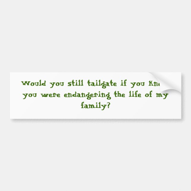 Adesivo Para Carro Você ainda assim bagageira? (Frente)