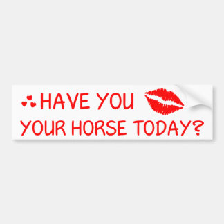 Adesivo Para Carro Você Beijou Seu Cavalo Hoje?