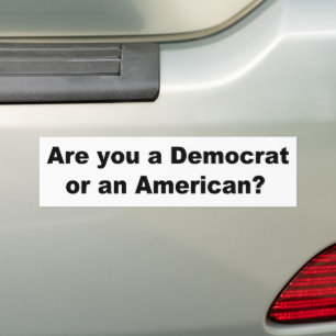 Adesivo Para Carro Você É Democrata Ou Americana?