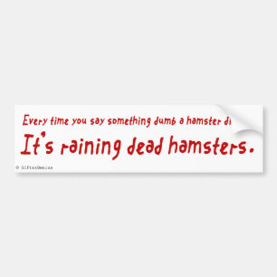 Adesivo Para Carro Você é um idiota (o hamster inoperante)