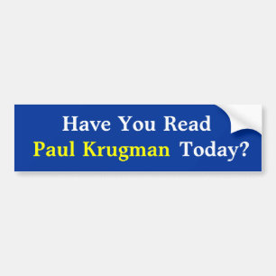 Adesivo Para Carro Você leu Paul KrugmanToday? Autocolante no vidro