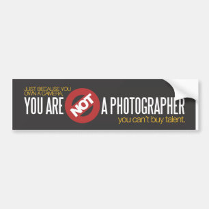 Adesivo Para Carro Você não é uma etiqueta do fotógrafo