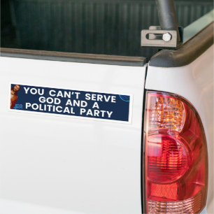 Adesivo Para Carro Você não pode servir a Deus - bastão católico
