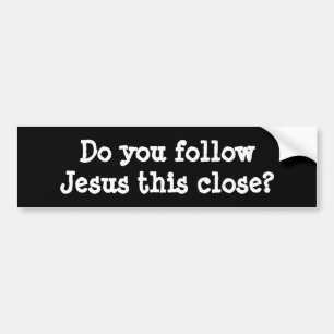 Adesivo Para Carro Você segue Jesus isto perto? autocolante no vidro