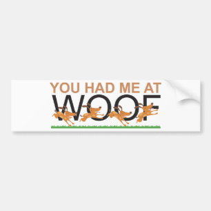 ADESIVO PARA CARRO VOCÊ TEVE-ME NO WOOF