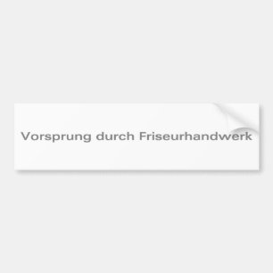 Adesivo Para Carro Vorsprung-durch-Friseurhandwerk-Prata