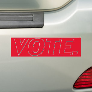 Adesivo Para Carro votação - autocolante vermelho