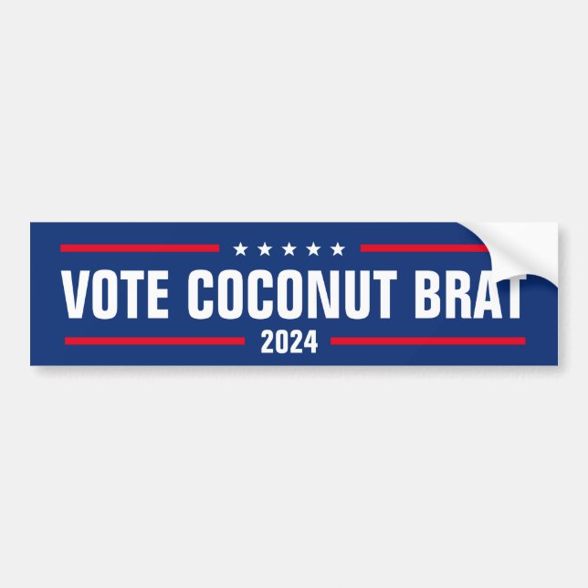 ADESIVO PARA CARRO VOTAÇÃO COCONUT BRAT (Frente)