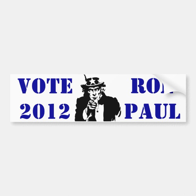 ADESIVO PARA CARRO VOTAÇÃO RON PAUL 2012 (Frente)