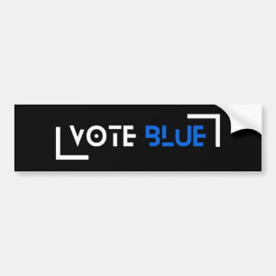 Adesivo Para Carro Votar Azul Personalizável