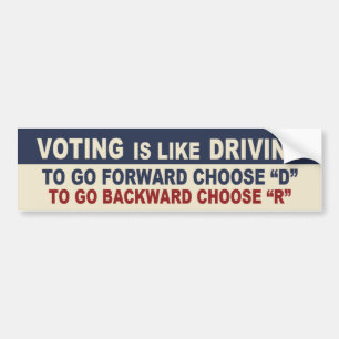 Adesivo Para Carro Votar é como a condução