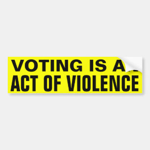 Adesivo Para Carro Votar é Violência