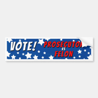 Adesivo Para Carro Votar Procurador Vs Felon Bumper Sticker