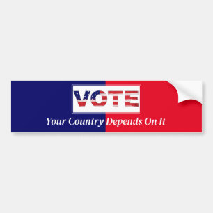 Adesivo Para Carro Votar Seu País Depende Disso