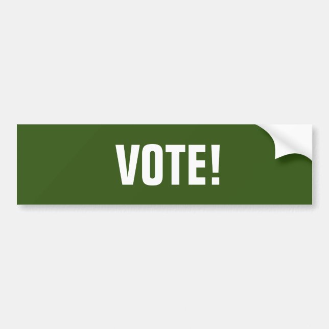 Adesivo Para Carro Votar Vinheta Verde (Frente)