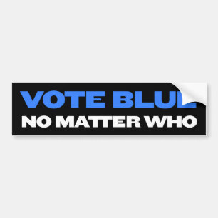 Adesivo Para Carro Vote Azul Não Importa Quem