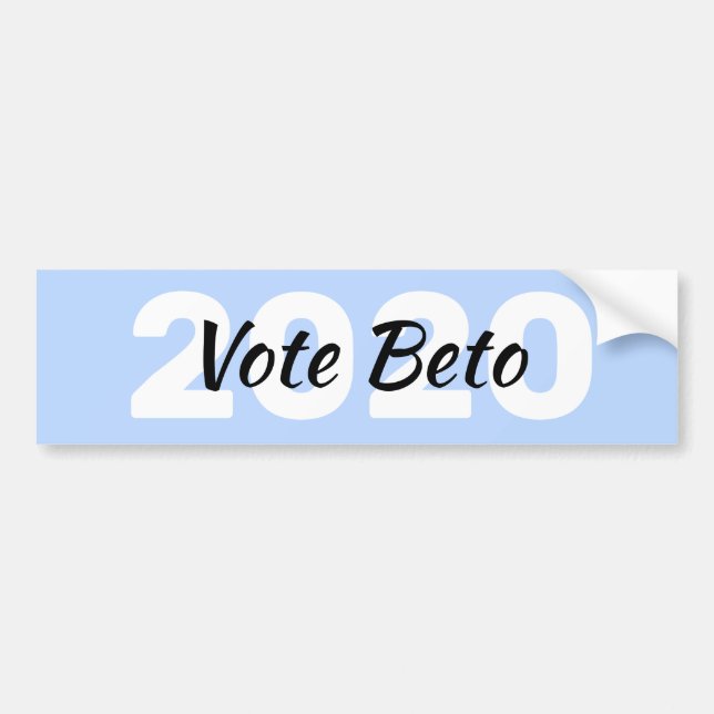 Adesivo Para Carro Vote Beto O'Rourke para 2020 Presidente (Frente)