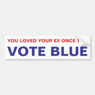 ADESIVO PARA CARRO VOTE BLUE