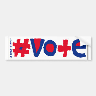 Adesivo Para Carro #vote Bumper Sticker/Red White e Blue