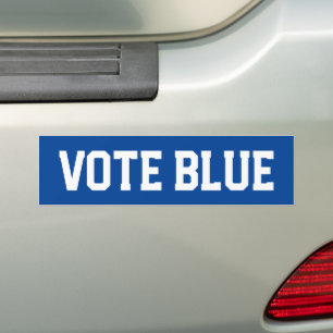 Adesivo Para Carro Vote Democrata Azul