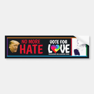Adesivo Para Carro Vote em Love Marianne Williamson 2020