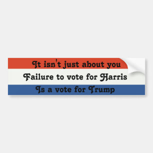Adesivo Para Carro Vote Harris Not Trump v2