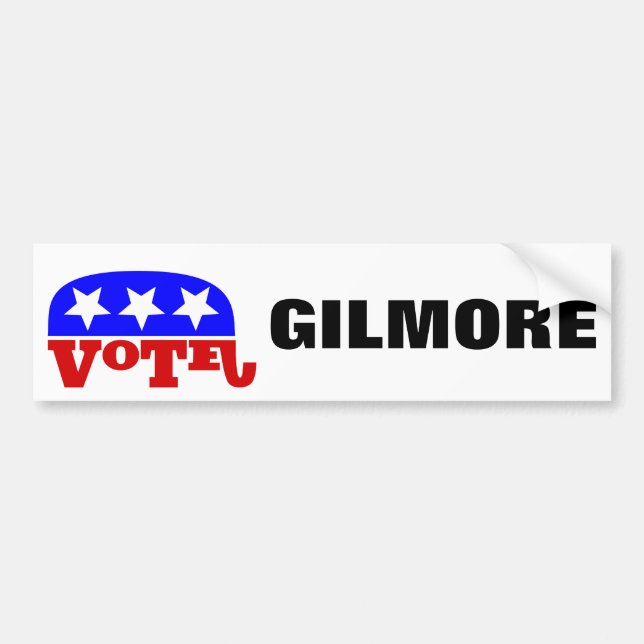 Adesivo Para Carro Vote Jim Gilmore Republican Elephant (Frente)