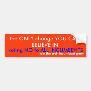 Adesivo Para Carro vote não a todos os encarregados