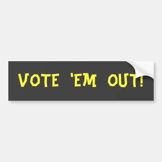 ADESIVO PARA CARRO VOTE-OS PARA FORA! (Frente)