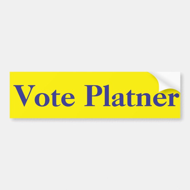 Adesivo Para Carro Vote Platner contra Susan Collins (Frente)