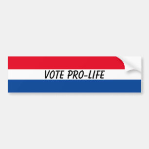 Adesivo Para Carro Vote ProLife USA Patriótico Cristão