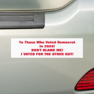 Adesivo Para Carro Votei A Favor Da Outra Cara!
