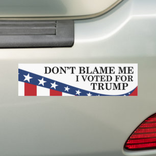 Adesivo Para Carro Votei A Favor De Trump