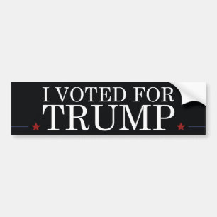 Adesivo Para Carro Votei A Favor Do Trump
