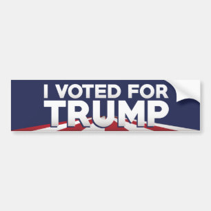 Adesivo Para Carro Votei A Favor Do Trump