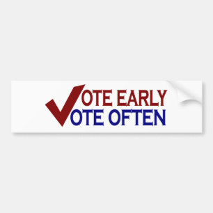 Adesivo Para Carro Voto adiantado do voto frequentemente