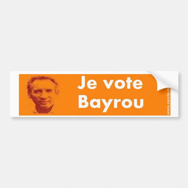 Adesivo Para Carro Voto Bayrou (Frente)