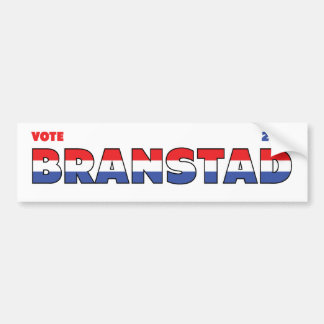 Adesivo Para Carro Voto Branstad 2010 eleições branco e azul