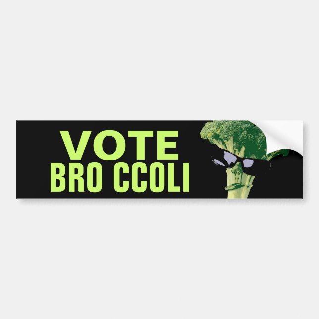 Adesivo Para Carro Voto Bro Ccoli (Frente)