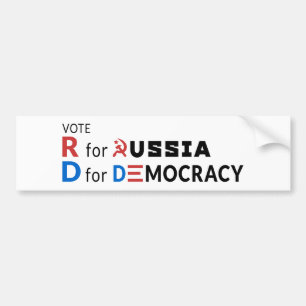 Adesivo Para Carro Voto D para a democracia