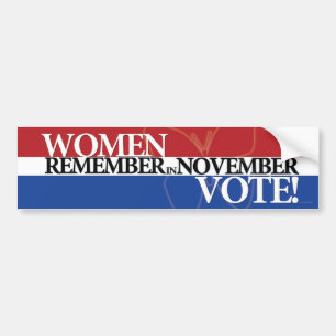 Adesivo Para Carro Voto das mulheres - recorde o 3 de novembro