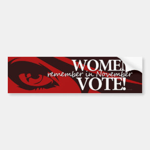 Adesivo Para Carro Voto das mulheres - recorde o 8 de novembro