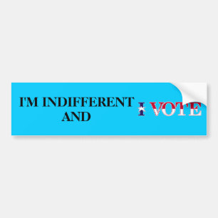 Adesivo Para Carro Voto indiferente