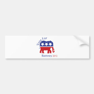 Adesivo Para Carro Voto para Mitt Romney 2012