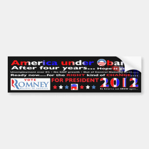 Adesivo Para Carro Voto para Mitt Romney para o presidente em 2012