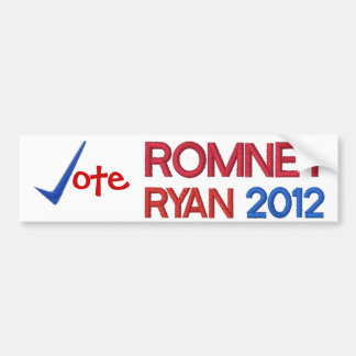 Adesivo Para Carro Voto para Romney Ryan 2012