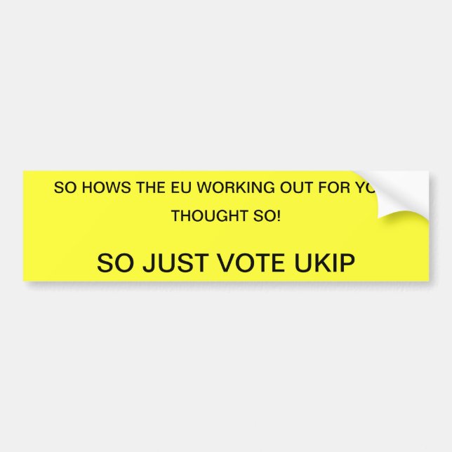 ADESIVO PARA CARRO VOTO UKIP (Frente)